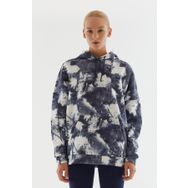 United Colors of Benetton BNT-W20748 Gri Kapüşonlu Kadın Sweatshirt