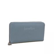 United Colors of Benetton BNT1305 Mavi Gri Kadın Cüzdan