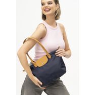 United Colors of Benetton BNT_1357 Lacivert Camel Kadın El Çantası