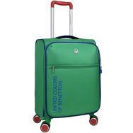 United Colors of Benetton BNT2100 Ultra Light Hafif Lüx Kumaş Büyük Boy Yeşil Valiz