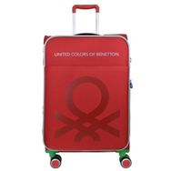 United Colors of Benetton BNT2200 Kumaş Kırmızı Büyük Boy Valiz