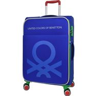 United Colors of Benetton BNT2200 Kumaş Saks Mavisi Büyük Boy Valiz