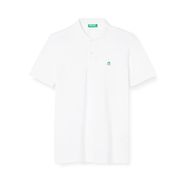 United Colors of Benetton Regular Fit Kısa Kollu Polo Beyaz Erkek T-Shirt
