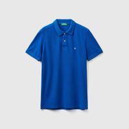United Colors of Benetton Regular Fit Kısa Kollu Polo Mavi Erkek T-Shirt