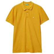 United Colors of Benetton Regular Fit Kısa Kollu Polo Sarı Erkek T-Shirt