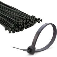 Universal 100 Adet 3,6 x 200 mm Siyah Plastik Cırt Kelepçe