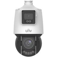 Uniview IPC94144SFW-X25-F40C 2x4MP IP 4.8-120 mm Mot Lens 4 mm Sabit Lens Ses Alarm Güvenlik Kamerası