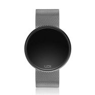 Upwatch Round Steel Silver Black Two Tone Unisex Kol Saati