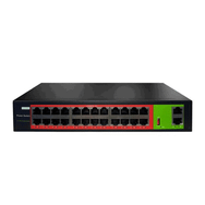 Uranium POE-2420-260W 24 Port 10/100 2X Gigabit RJ45 Uplink 260W Poe Switch