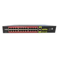 Uranium POE-G2422SFP-300W 24 Port Gigabit +2XGB RJ45/2XSFP Uplink Rackmount POE Switch
