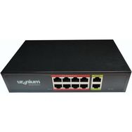 Uranium POE-G8002-96W 8 Port Gigabit + 2 Port Gigabit RJ45 Uplink PoE Switch