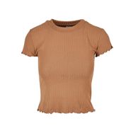Urban Classics Rib Tee Koyu Boz Kahverengi Kadın T-Shirt