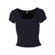 Urban Classics Rib Tee Siyah Kadın T-Shirt