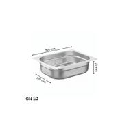 Üret Çelik ÜRET Delikli Gastronom Küvet GN 1/2 20 mm 1,25 lt