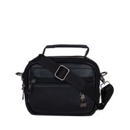 Us Polo Assn PLEVR8417 Siyah Metal Logolu Çapraz Askılı Çanta