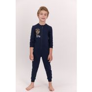 Us Polo Assn US708-C V2 Lacivert Lisanslı Fermuarlı Uzun Kol Erkek Çocuk Tulum