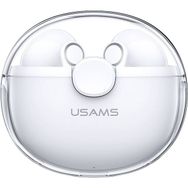 Usams BU12 Beyaz Kablosuz Bluetooth Kulaklık