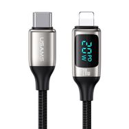 Usams Us-sj545 Dijital Göstergeli 1.2 m Pd 20 W Type-c To Lightning İphone Hızlı Şarj ve Data Kablosu