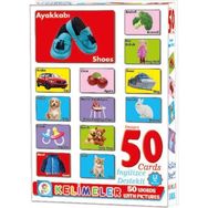 Utku Oyuncak LC7179 Resimli 50 Kelime İngilizce Kartlar