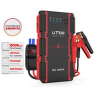Utraı Jstar Mini 13000mah 1000a Jump Starter ( Powerbank + Led Lamba) Taşınabilir Akü Takviye Cihazı