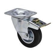 Uygur Kauçuk Tablalı 100 mm 2 Adet Frenli Servis Tekeri