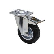 Uygur Kauçuk Tablalı 150 mm 2 Adet Frenli Servis Tekeri