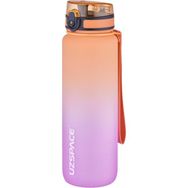 Uzspace 1000 ml Mor Turuncu Softtouch Ff Collection Tritan Su Matarası