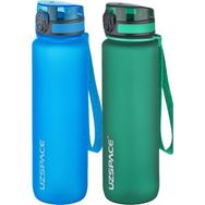 Uzspace 2'li 1000 ml Fiftyfifty Mavi - Haki Tritan Matara Seti