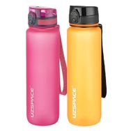 Uzspace 2'li 1000 ml Fiftyfifty Pembe - Turuncu Tritan Matara Seti