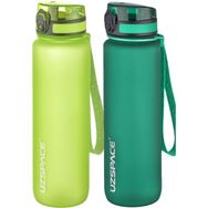 Uzspace 2'li 1000 ml Fiftyfifty Yeşil - Haki Tritan Matara Seti