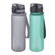 Uzspace 2'li 500 ml FiftyFifty Gri - Koyu Mavi Tritan Matara Seti