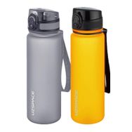 Uzspace 2'li 500 ml FiftyFifty Gri - Turuncu Tritan Matara Seti