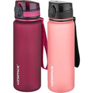 Uzspace 2'li 500 ml FiftyFifty Pembe - Kırmızı Tritan Matara Seti