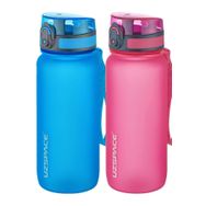 Uzspace 2'li 650 ml Fiftyfifty Mavi - Pembe Tritan Matara Seti