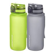 Uzspace 2'li 650 ml Fiftyfifty Yeşil - Gri Tritan Matara Seti