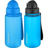 Uzspace 2'li Pipetli 400 ml Fiftyfifty Mavi Göl Tritan Matara Seti