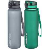 Uzspace 2'li Set 1000 ml Gri - Koyu Yeşil Fiftyfifty Tritan Su Matarası