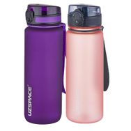 Uzspace 2'li Tritan 800 ml Fiftyfifty Mor - Turuncu Matara Seti