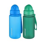 Uzspace Pipetli Tritan 2x400 ml Fifty Fifty Mavi Koyu Yeşil Matara