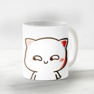 Vadi BuradaDüşünceli Kedi Desenli Segiliye Özel Baskı Kupa