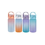 Vagonlife Çift Renkli Çıkarılabilir Pipetli Motivasyon 1500 ml Asortili Su Matarası