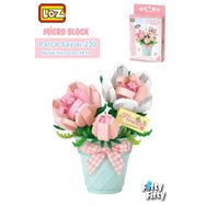 Vagonlife FFLZ-8836 LOZ Micro Block Serisi Çiçek Buketi 230 Parça Oyuncak Yapım Seti