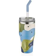 Vagonlife Tumbler Özel Desenli Cup 590 ml Yeşil Vakumlu Paslanmaz Çelik Termos