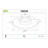 Valeo 186226 Ön Fren Aynası