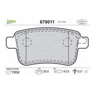 Valeo 670011 Arka Fren Balatası