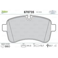 Valeo 670735 Arka Fren Balatası