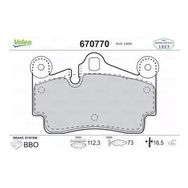 Valeo 670770 Arka Fren Balatası