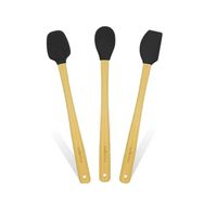 Valletta İndigo 3'lü Siyah 26 cm Spatula Seti