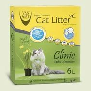 Vancat 6 lt W180 Clinic Beyaz Bentonit İnce Taneli Kokulu Kedi Kumu