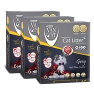 Vancat G160 Aktif Karbonlu Gri Bentonit 3x 6 lt Kedi Kumu